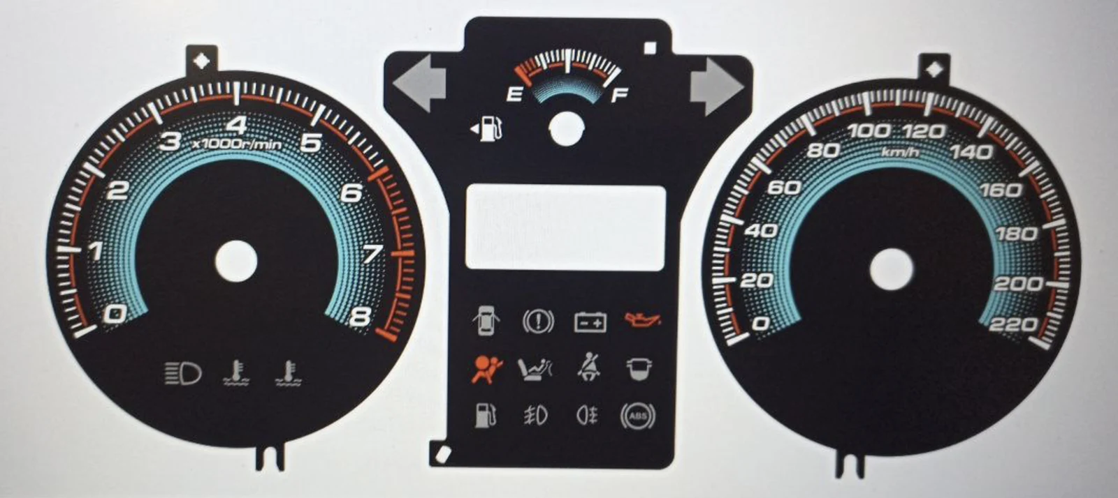 Original — Instrument panel artwork